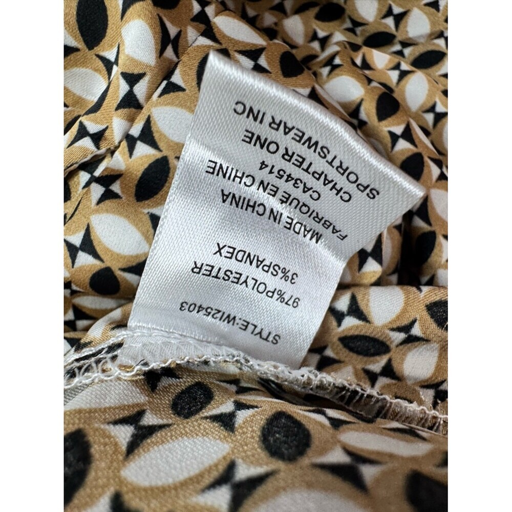 Taver & Blair pants geometric London Geometric Print Palazzo Pants Gold & Black - Picture 8 of 10